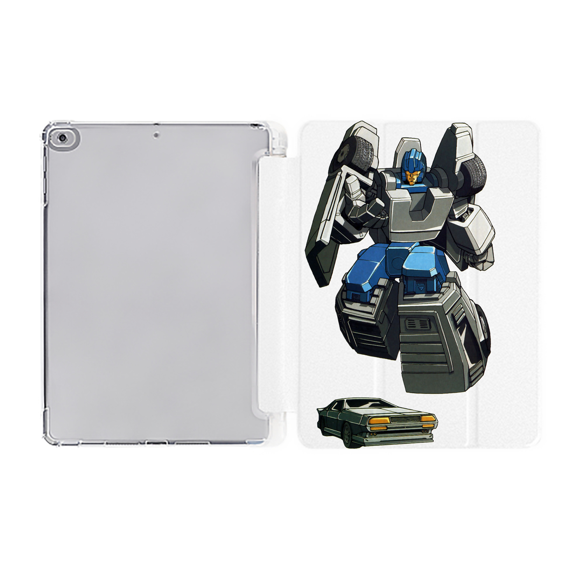 （画像用）  IPad ケース ペン収納付き 三つ折りスタンド PUレザー×シリコン 対応機種9.5/10.5/10.9インチ